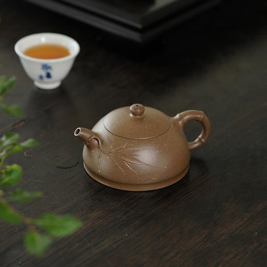 龙德堂陶艺 吴水勤制 《青竹》原矿青段  200cc 库存请咨询客服 商品图0