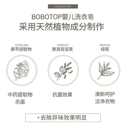 韩国进口bobotop婴儿衣物洗衣皂150g(5块装包邮） 商品图5