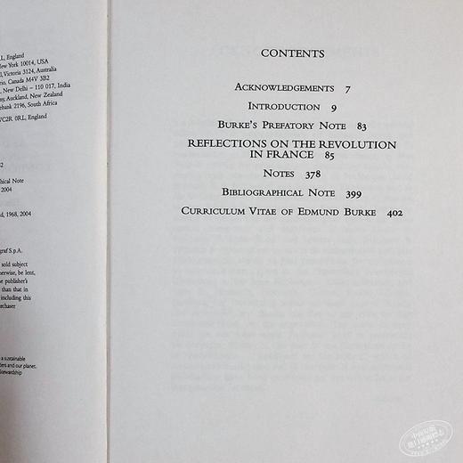 【中商原版】[英文原版]Reflections on the Revolution...对法国大革命的反思 商品图4