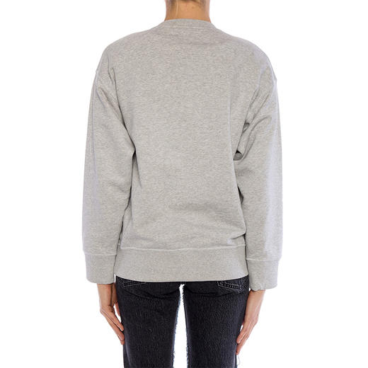 KENZO 高田贤三 女士棉质虎头印花圆领长袖卫衣 灰色 F952 SW741 4XI 93 商品图2