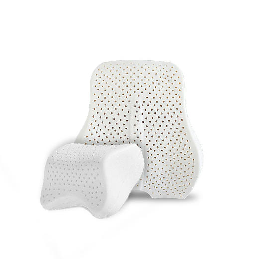 【周末不发货】泰国天然乳胶汽车用品  欢乐点点定制黑色红边头枕/腰靠/套装  头枕护颈枕车用靠枕座椅枕头  车座靠背座椅腰垫护腰枕车载背靠垫 商品图3