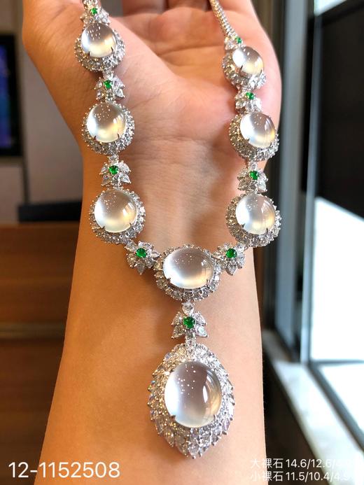 12-1152508，玻璃种蛋面套链，具体价格微信咨询 商品图3