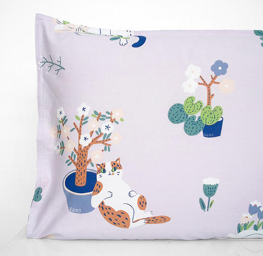 【幸运土猫】如茉原创可爱猫咪枕套大全单只成对全棉包邮 商品图10