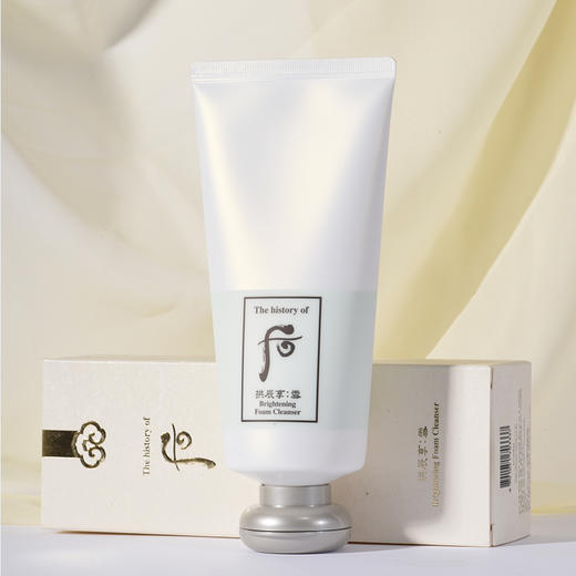 Whoo后 拱辰享雪美白洗面奶 雪玉凝泡沫洁面膏 180ml 温和洁面 商品图3