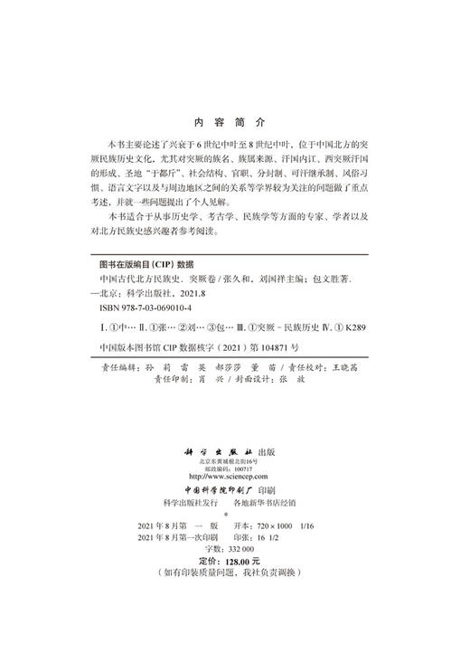 中国古代北方民族史.突厥卷/包文胜 商品图2