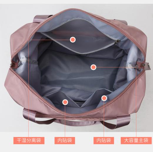 【巨能装，可折叠还防水！】可大可小，干湿分离运动健身包，可折叠多功能旅行包，防泼水牛津布，耐磨结实，出差、旅行休闲包，手拎、单肩任意切换！ 商品图3