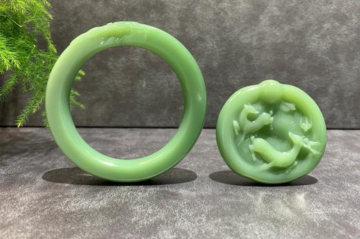 【御珠宫坊·传藏系列】碧玉手镯套装54mm 商品图1