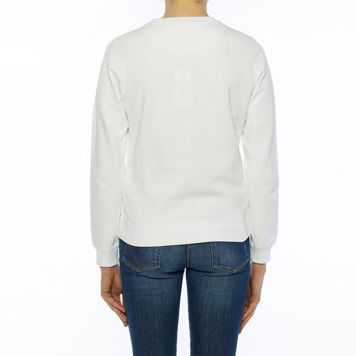 KENZO 高田贤三 女士棉质多色虎头标志圆领长袖卫衣 白色 F852 SW705 4XA 01 商品图2