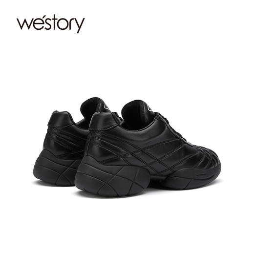 westory2021秋季新品厚底老爹鞋真皮时尚休闲运动鞋S21CM71261 商品图3