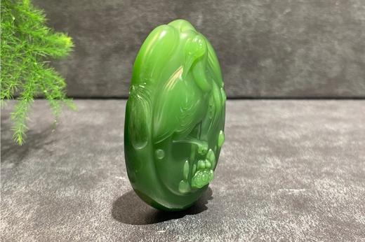 【御珠宫坊·传藏系列】碧玉花鹤牌 商品图1