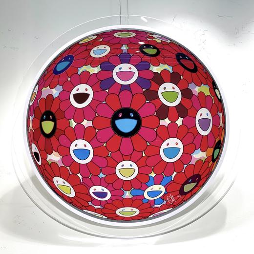 村上隆红色花球-蓝嘴 167/300 商品图0