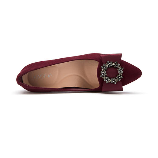 卡迪娜2021秋新款商务通勤尖头高跟酒杯跟时装鞋女单鞋KL11567 商品图1