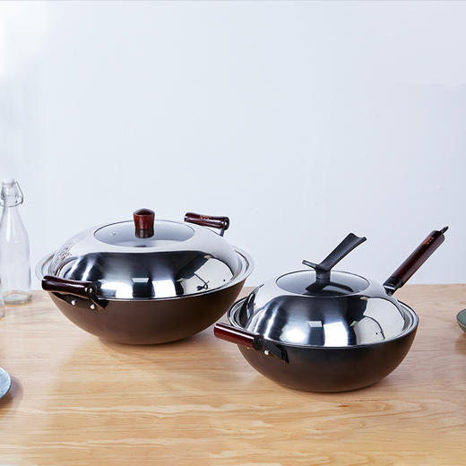 铸味·真不锈炒锅 | 非遗铁锅，爆炒镬气足，无涂层却不粘 商品图5