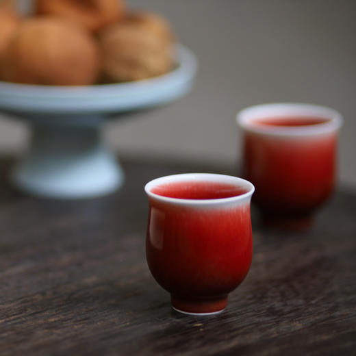 精品郎红 玉兰品杯 景德镇全手工制做 主人杯 商品图1