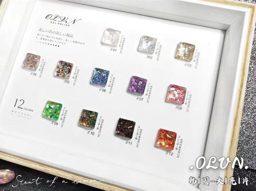韩式大亮片胶12色套装 商品图1