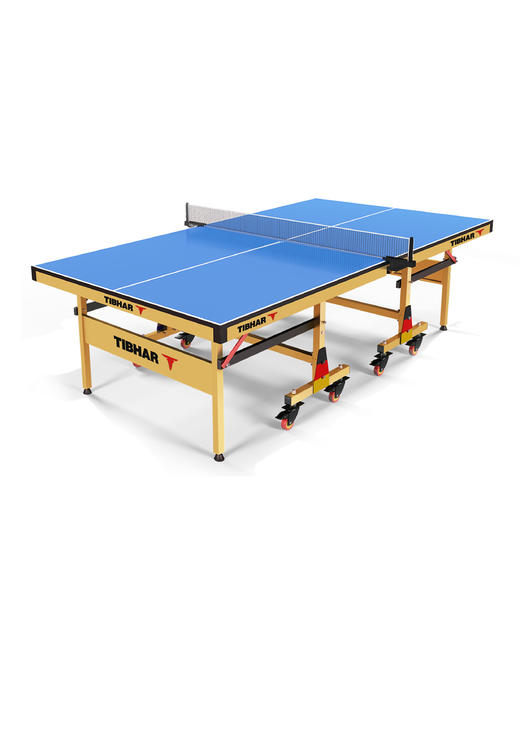 挺拔Tibhar 慕尼黑 整体轮式乒乓球台球桌 国际乒联认证比赛用台 商品图0