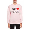 KENZO 高田贤三 女士棉质眼睛刺绣字母徽标圆领长袖卫衣 粉色 F952 SW792 4X4 32 商品缩略图1