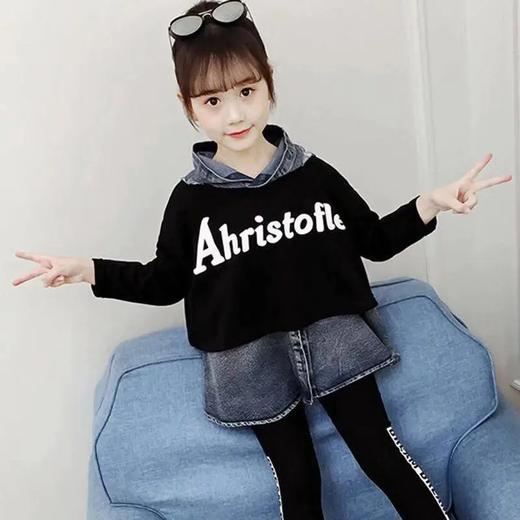 BC-新款儿童韩版牛仔两件套时髦网红春秋季童装洋气 商品图0