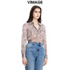 VIMAGE纬漫纪秋季新款百搭简约格纹衫小上衣V1609206 商品缩略图2