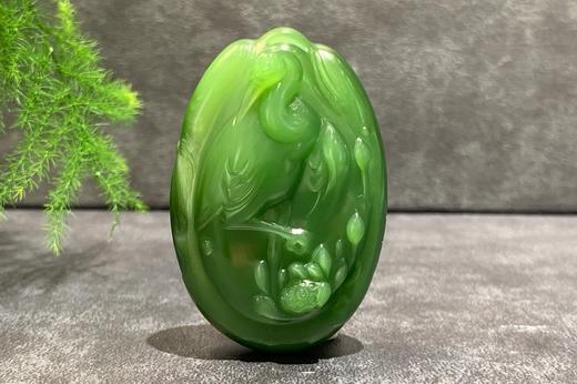 【御珠宫坊·传藏系列】碧玉花鹤牌 商品图5