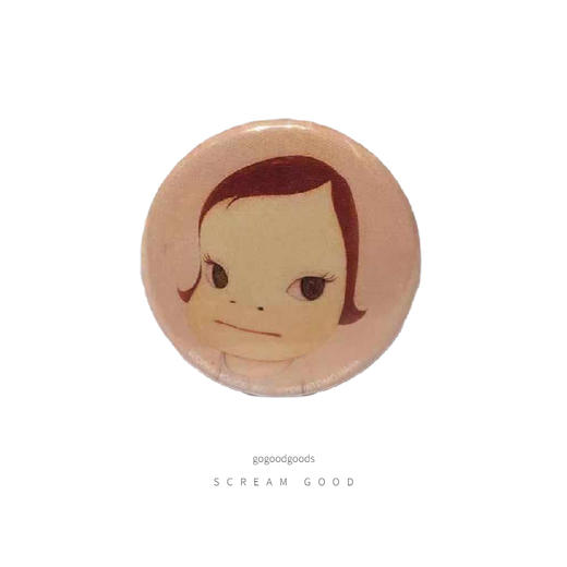 奈良美智-圆形徽章-奈良大头2 商品图0