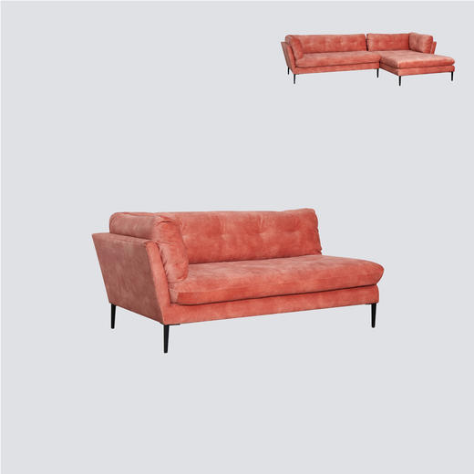 NS家居nsfurniture软包布艺转角组合沙发NSSF-5224-C1-49R/70 KD 商品图1