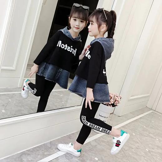 BC-新款儿童韩版牛仔两件套时髦网红春秋季童装洋气 商品图1