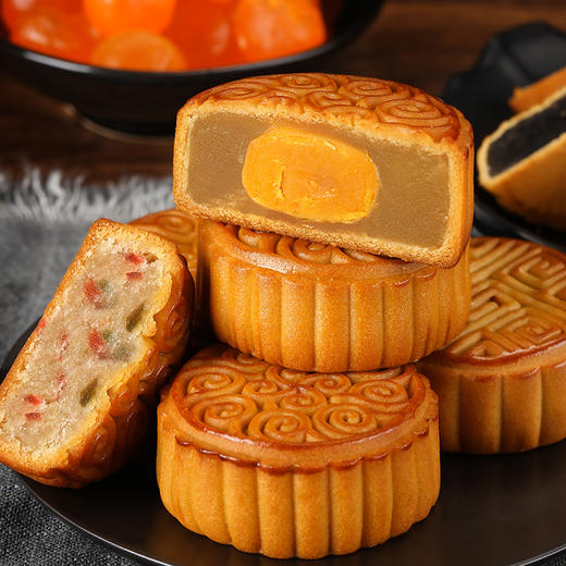 【中秋团圆礼】经典广式月饼·中秋佳节幸福礼9饼7味/765g精装月饼礼盒 商品图4