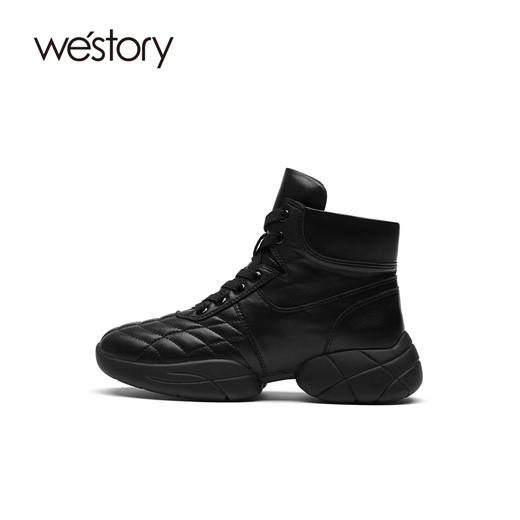 westory2021秋季新品ins风潮流老爹鞋厚底高帮运动鞋S21CM71271 商品图2