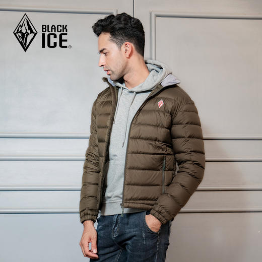 黑冰F8101男款鹅绒连帽羽绒服  户外休闲保暖羽绒服 商品图3