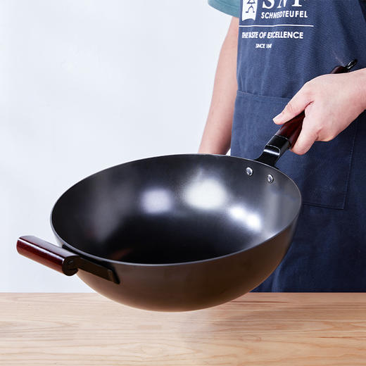 铸味·真不锈炒锅 | 非遗铁锅，爆炒镬气足，无涂层却不粘 商品图0