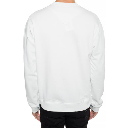 KENZO 高田贤三 男士棉质刺绣眼睛图案圆领长袖卫衣 白色 F965 SW043 4X4 01 商品图2