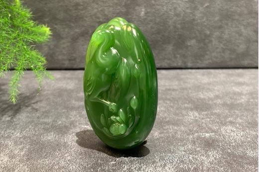 【御珠宫坊·传藏系列】碧玉花鹤牌 商品图3