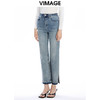 VIMAGE纬漫纪秋季新款时尚通勤休闲显瘦百搭牛仔裤V1605232 商品缩略图2