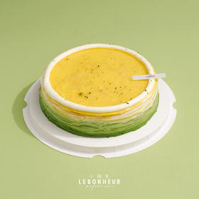 抹茶柚子渐变千层 · 奶油蛋糕