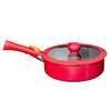 【三禾厨具】三禾懒懒锅系列家用不粘锅 小红锅奶锅煎锅可拆卸手柄 红色煎锅 商品缩略图0