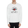 KENZO 高田贤三 男士棉质刺绣眼睛图案圆领长袖卫衣 白色 F965 SW043 4X4 01 商品缩略图1