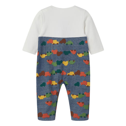 丽婴房-童衣类（秋）E1连身装\游戏裤深蓝\藏青 商品图1