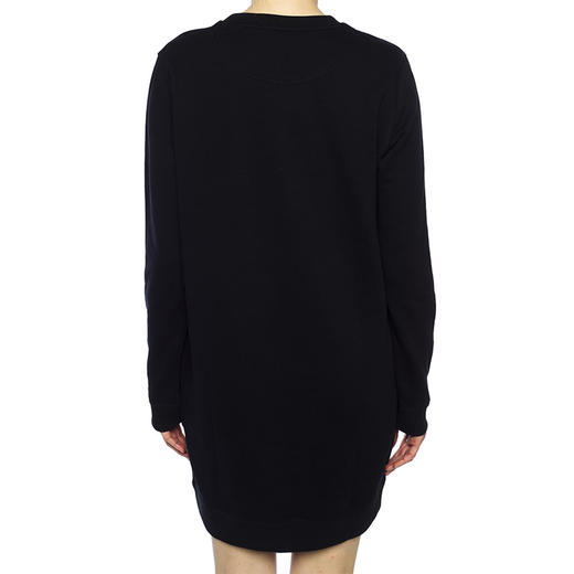 KENZO 高田贤三 女士棉质刺绣眼睛图案圆领长袖连衣裙 黑色 F852 RO837 4XI 99 商品图2