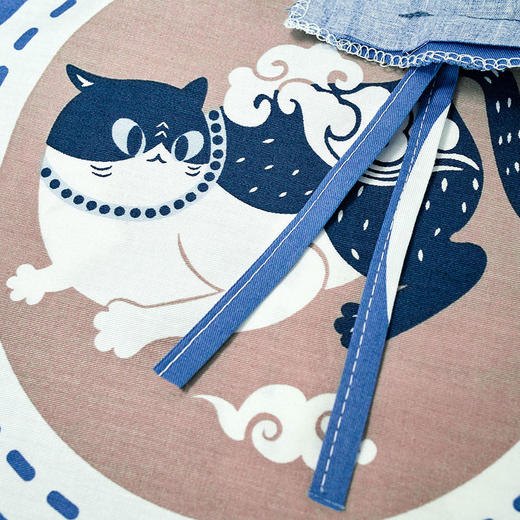 【幸运土猫】联珠喵如茉全棉纯棉猫三四件套件柔软被套原创设计 商品图3