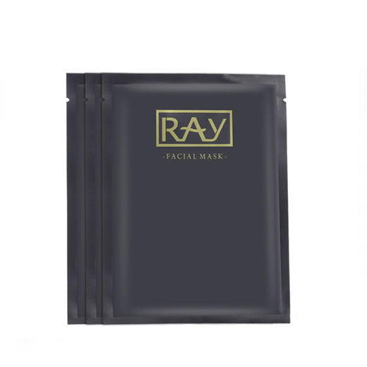LUER 泰国芮一RAY黑金版面膜 黑膜竹炭纤维收缩毛孔补水深层清洁面膜贴 商品图3