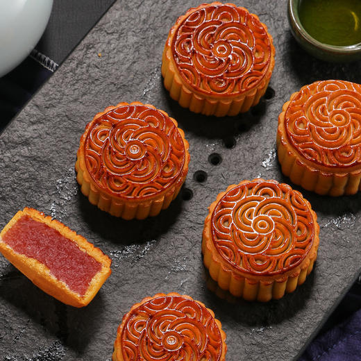 【中秋团圆礼】经典广式月饼·月满中秋清新礼6饼4味/480g月饼礼盒 商品图3