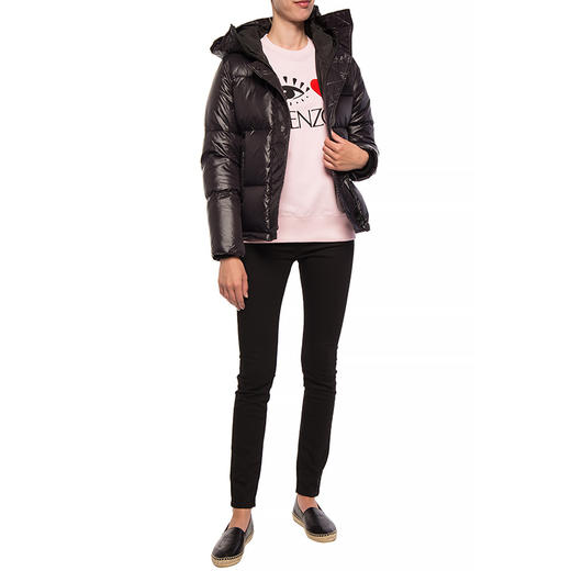 KENZO 高田贤三 女士棉质眼睛刺绣字母徽标圆领长袖卫衣 粉色 F952 SW792 4X4 32 商品图3