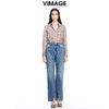 VIMAGE纬漫纪秋季新款百搭简约格纹衫小上衣V1609206 商品缩略图1