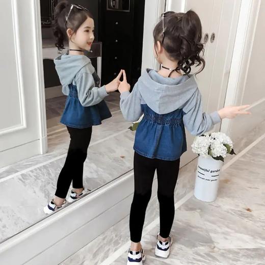 BC-新款儿童韩版牛仔两件套时髦网红春秋季童装洋气 商品图7