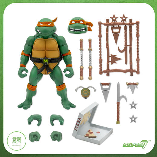 现货 Super7 忍者神龟 终极版系列 3 米开朗基罗 牛头 商品图10
