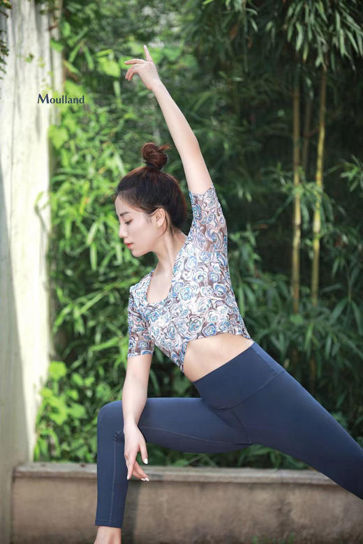 爆款好货 薄纱V领短袖-黛画生花 商品图1