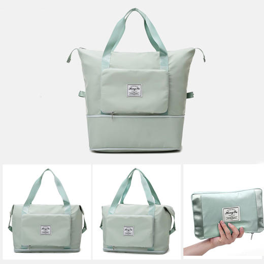 【巨能装，可折叠还防水！】可大可小，干湿分离运动健身包，可折叠多功能旅行包，防泼水牛津布，耐磨结实，出差、旅行休闲包，手拎、单肩任意切换！ 商品图1