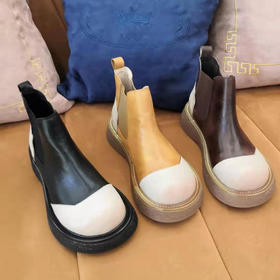 富贵吉祥超轻厚底短靴F216372