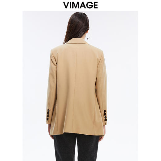 VIMAGE纬漫纪秋季新款女装时尚职业通勤百搭显瘦干练西装外套女V1603205 商品图3